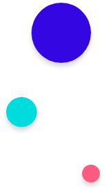 bulles bleu cyan rose